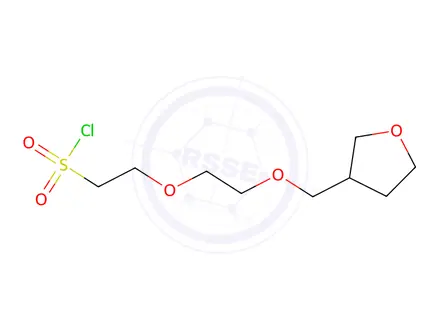 Chemical structure of 2-(2-((Tetrahydrofuran-3-yl)methoxy)ethoxy)ethane-1-sulfonyl chloride