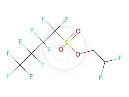 Chemical structure of 2,2-Difluoroethyl 1,1,2,2,3,3,4,4,4-Nonafluorobutane-1-sulfonate