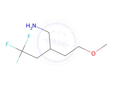 Chemical structure of 4,4,4-trifluoro-2-(2-methoxyethyl)butan-1-amine