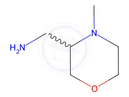 Chemical structure of 3-Morpholinemethanamine, 4-methyl-, hydrochloride