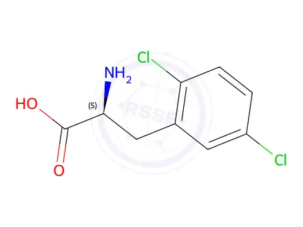 Chemical structure of (s)-2-Amino-3-(2,5-dichlorophenyl)propionic Acid Hydrochloride Salt