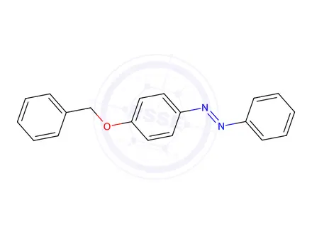Chemical structure of 1-Phenyl-2-[4-(phenylmethoxy)phenyl]diazene