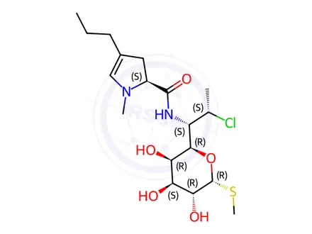 Chemical structure of Clindamycin Hydrochloride Impurity 4 Monomer (Dehydroclindamycin)