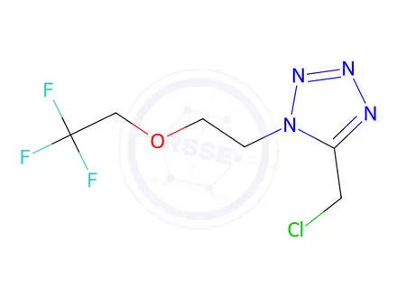 Chemical structure of 5-(Chloromethyl)-1-[2-(2,2,2-trifluoroethoxy)ethyl]-1h-1,2,3,4-tetrazole