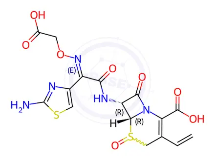 Chemical structure of Cefixime Sulfoxide