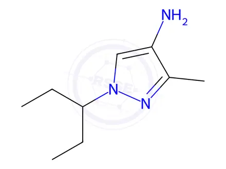 Chemical structure of 3-Methyl-1-(pentan-3-yl)-1h-pyrazol-4-amine