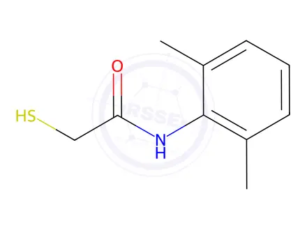 Chemical structure of N1-(2,6-DIMETHYLPHENYL)-2-MERCAPTOACETAMIDE