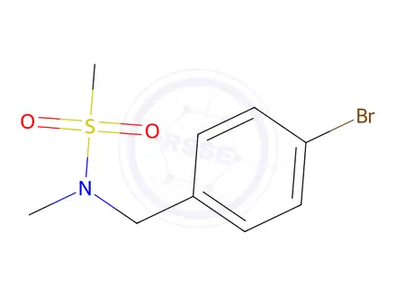 Chemical structure of n-[(4-bromophenyl)methyl]-n-methylmethanesulfonamide