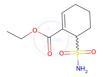 Chemical structure of Ethyl 6-(aminosulfonyl)-1-cyclohexene-1-carboxylate