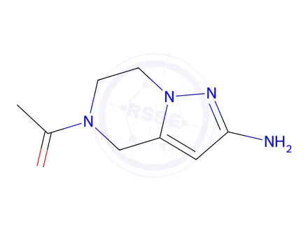 Chemical structure of 1-(2-Amino-6,7-dihydropyrazolo[1,5-a]pyrazin-5(4H)-yl)ethanone