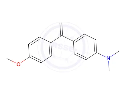 Chemical structure of 4-[1-(4-Methoxyphenyl)vinyl]-N,N-dimethylaniline