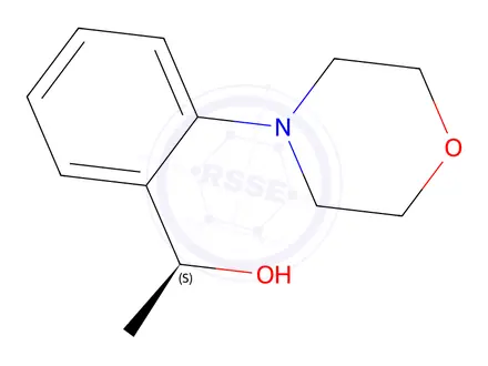 Chemical structure of (S)-1-(2-Morpholinophenyl)ethan-1-ol