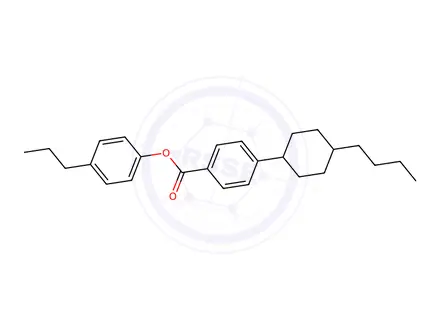 Chemical structure of 4-Propylphenyl 4-(trans-4-butylcyclohexyl)benzoate