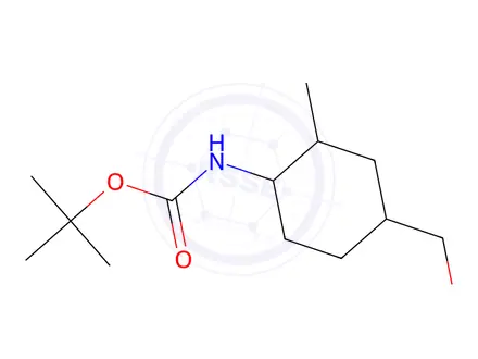 Chemical structure of Tert-butyl (4-(hydroxymethyl)-2-methylcyclohexyl)carbamate