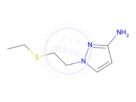 Chemical structure of 1-(2-(Ethylthio)ethyl)-1h-pyrazol-3-amine