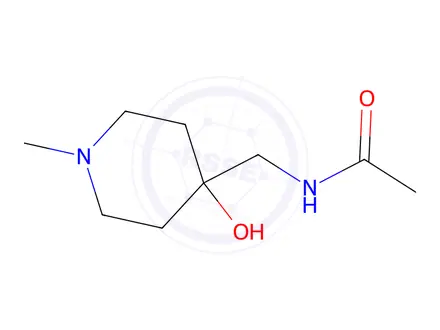 Chemical structure of Acetamide, N-[(4-hydroxy-1-methyl-4-piperidinyl)methyl]-