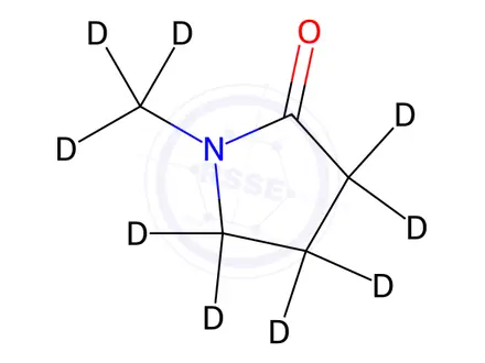 Chemical structure of 1-Methyl-2-pyrrolidinone-[D9]