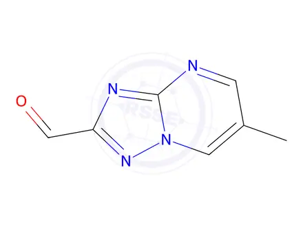 Chemical structure of 6-methyl-[1,2,4]triazolo[1,5-a]pyrimidine-2-carbaldehyde