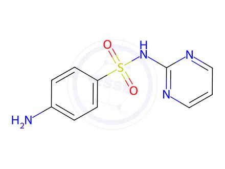 Chemical structure of Sulfadiazine