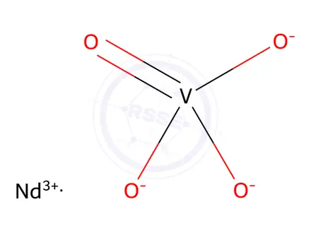 Chemical structure of neodymium orthovanadate