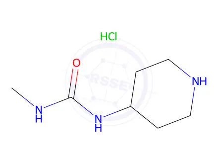 Chemical structure of 1-Methyl-3-(piperidin-4-yl)urea HCl