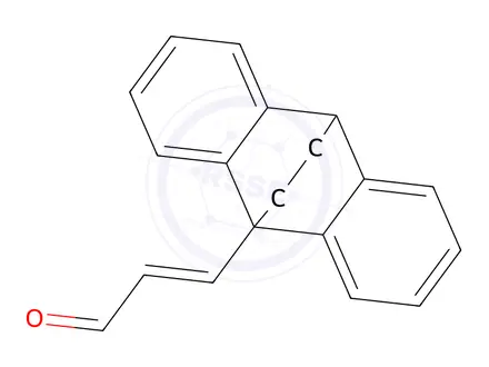 Chemical structure of 3-(9,10-dihydro-9,10-ethanoanthracen-9-yl)acrylaldehyde