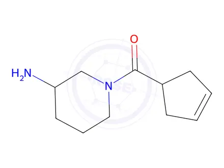 Chemical structure of 1-(Cyclopent-3-ene-1-carbonyl)piperidin-3-amine