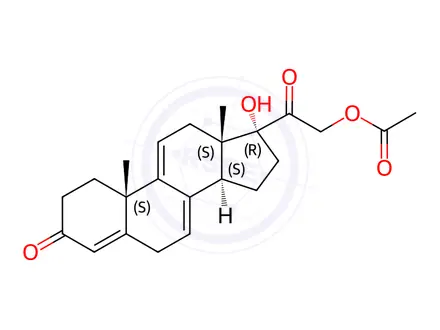 Chemical structure of Hydrocortisone Acetate Impurity 9