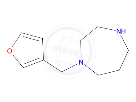 Chemical structure of 1-(Furan-3-ylmethyl)-1,4-diazepane