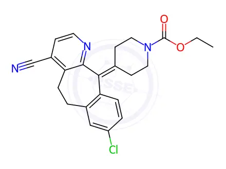 Chemical structure of 4-Cyano Loratadine