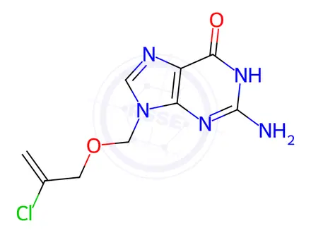 Chemical structure of Ganciclovir EP Impurity A
