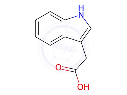 Chemical structure of 3-Indolyl-acetic acid