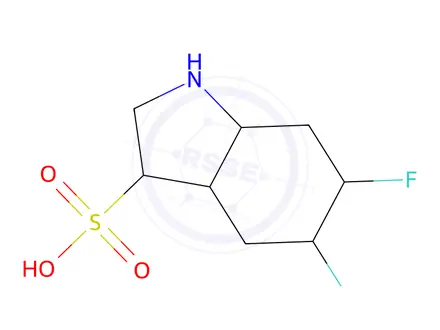 Chemical structure of 5,6-difluoro-1H-indole-3-sulfonic acid