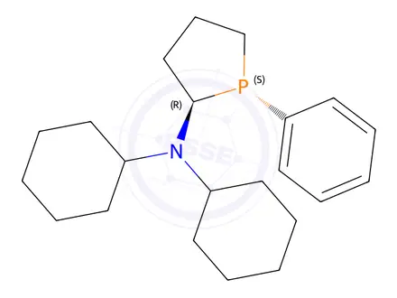 Chemical structure of (1S,2R)-N,N-Dicyclohexyl-1-phenylphospholan-2-amine