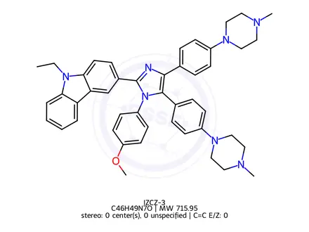 Chemical structure of IZCZ-3