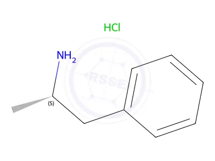 Chemical structure of (S)-Amphetamine Hydrochloride