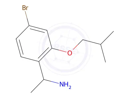 Chemical structure of 1-(4-Bromo-2-isobutoxyphenyl)-ethylamine