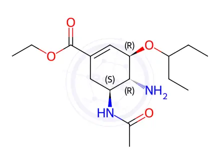 Chemical structure of Oseltamivir EP Impurity G