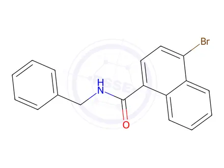Chemical structure of N-Benzyl-4-bromonaphthalene-1-carboxamide