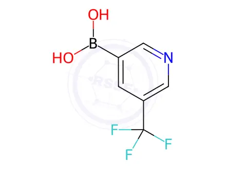 Chemical structure of (5-(Trifluoromethyl)pyridin-3-yl)boronic Acid