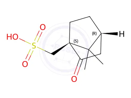 Chemical structure of (1S,4R)-Camphorsulfonate pyrrolidine-2-boronic acid