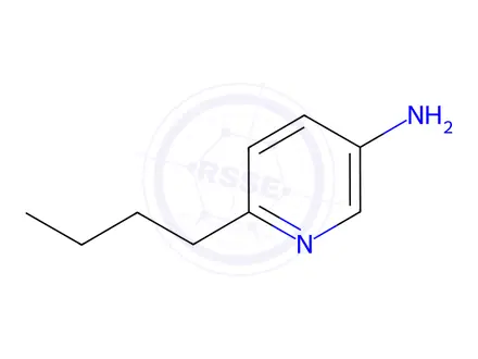 Chemical structure of 3-Pyridinamine,6-butyl-(9CI)