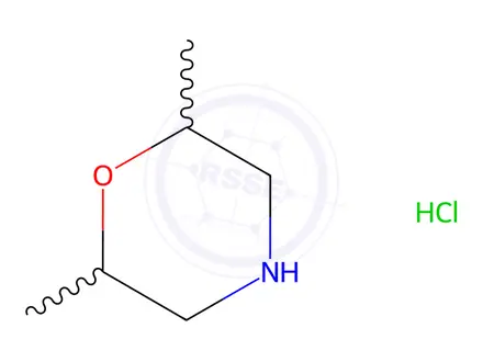 Chemical structure of (2S,6S)-2,6-Dimethylmorpholine hydrochloride
