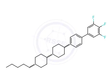 Chemical structure of 3,4,5-Trifluoro-4'-((1's,4'r)-4'-pentyl-[1,1'-bi(cyclohexan)]-4-yl)-1,1'-biphenyl