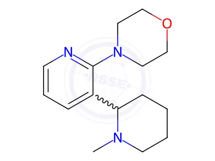 Chemical structure of 4-(3-(1-Methylpiperidin-2-yl)pyridin-2-yl)morpholine