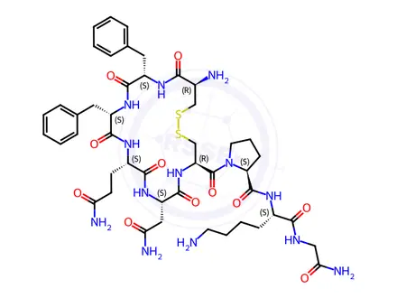 Chemical structure of Felypressin Acetate