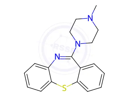 Chemical structure of 11-(4-Methyl-1-piperazinyl)dibenzo[b,f][1,4]thiazepine
