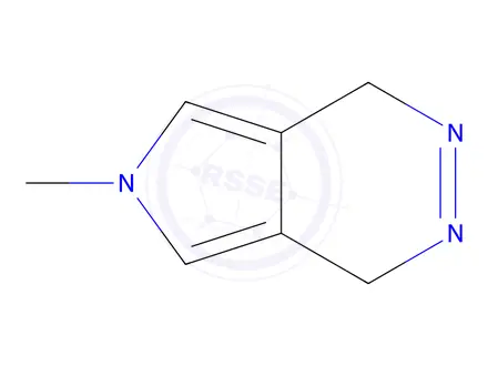 Chemical structure of 1H-Pyrrolo[3,4-d]pyridazine,4,6-dihydro-6-methyl-(9CI)