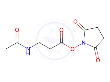Chemical structure of N-Acetyl-β-alanine N-Hydroxysuccinimide Ester