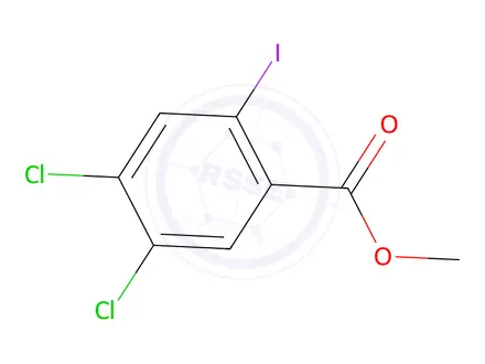 Chemical structure of methyl 4,5-dichloro-2-iodobenzoate